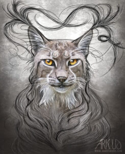 Art digital d'une photo de lynx